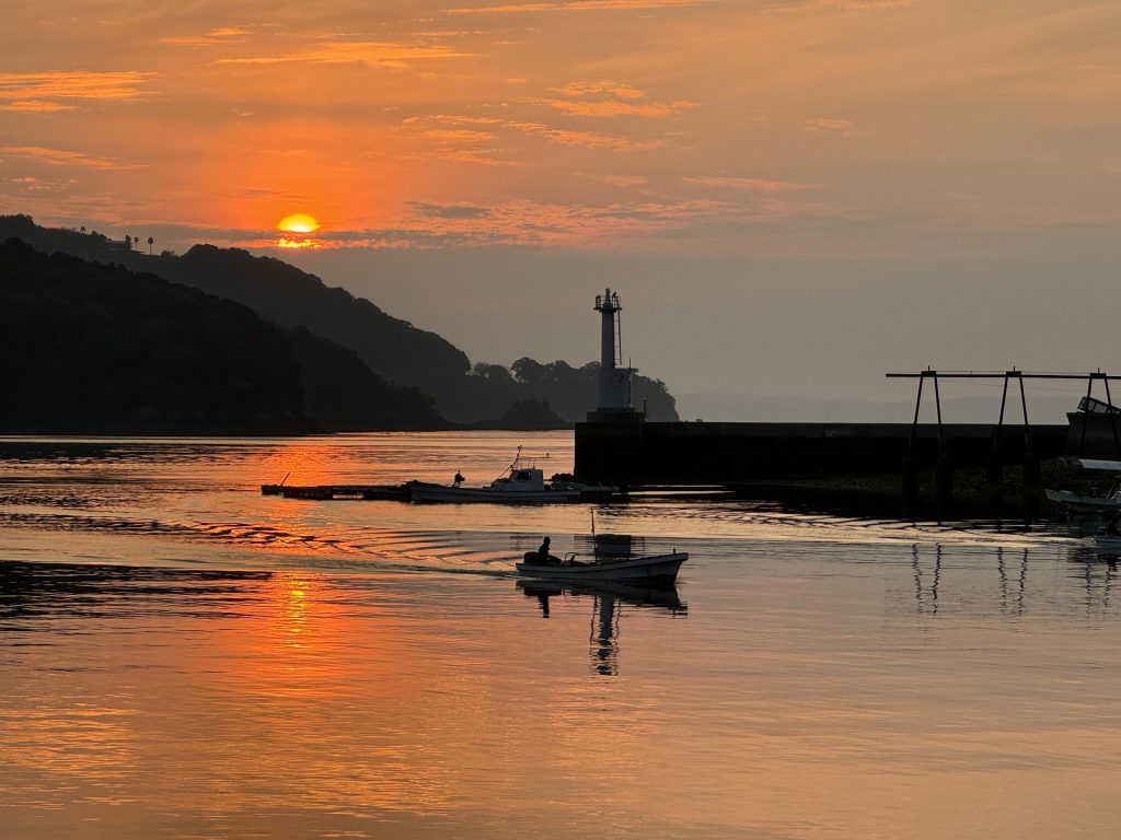 不知火海の夕景・津奈木町