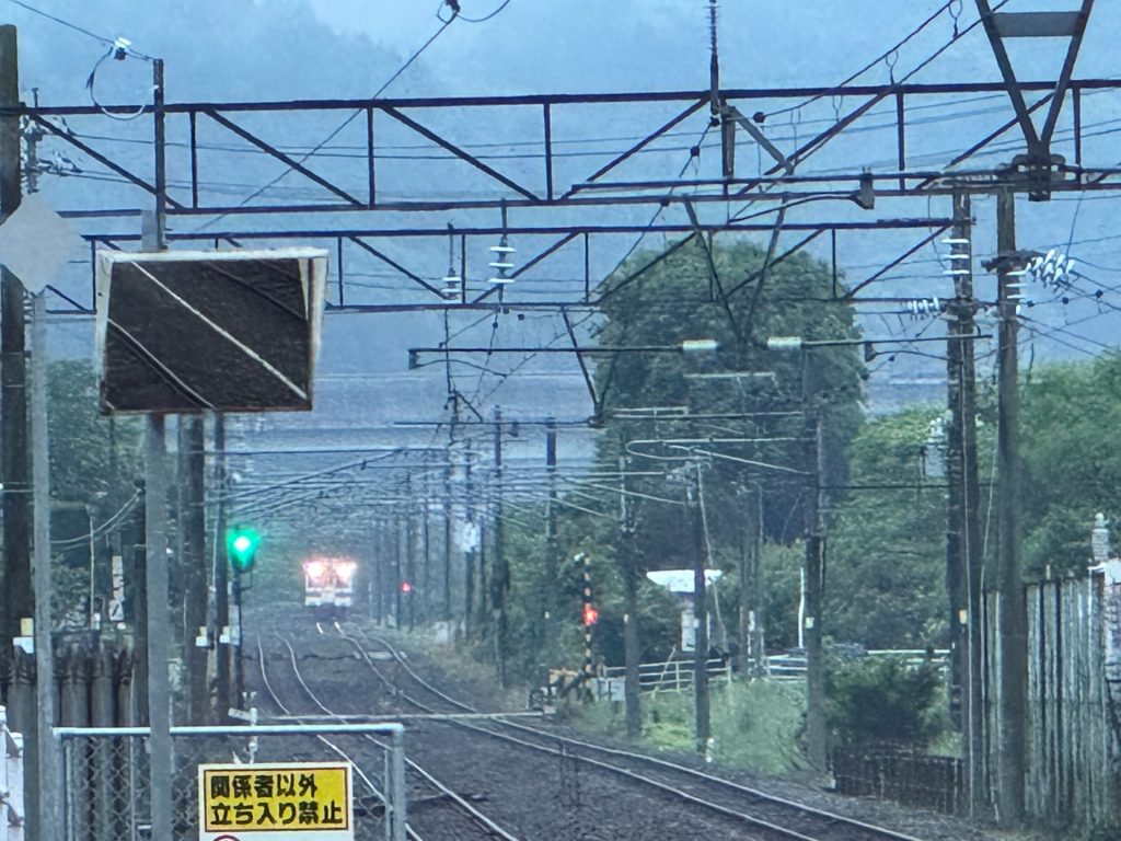 肥薩おれんじ鉄道 　湯浦駅にて